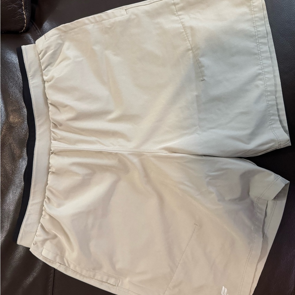 Fabletics Men's Cream Athletic Shorts